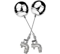 Valvole a sfera galValvole a sfera galleggianti, Valvola a sfera galleggiante a gomito da 1/2" 3/4" 1" 2", regolabile a 360°, controllo del flusso dell'acqua nei serbatoi, 1 pz