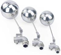 Valvole a sfera galValvole a sfera galleggianti, Valvole, 1/2" 3/4" 1"Valvola a galleggiante regolabile Valvola a gomito for serbatoio dell'acqua a sfera