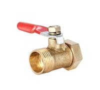 Valvole a sfera pneumatiche in ottone per acqua, olio, aria, gas, linea carburante, raccordi per tubi di intercettazione, maniglia del controller, diametro esterno 1/8 1/4 3/8 1/2, 1 pezzo (da F a M