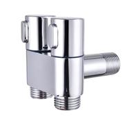 Valvole angolari in ottone a doppia uscita per lavello 1/2 "Connessione a parete con controllo Semplice da installare per rubinetto da cucina Funzionamento