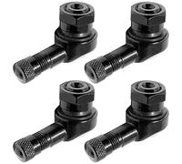 Valvole Angolari per Moto,Tianher 4 Pezzi Valvola per Pneumatici da 90 Gradi Moto Stelo Pneumatici 11,3 mm Universale in Lega di Alluminio per Ruote Steli Tappi Valvola Pneumatico.