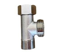 Valvole connettore T Adattatore di compressione Valvole di stabilità di servizio lungo per migliorare gli apparecchi da bagno Splitter di approvvigionamento idrico