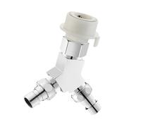 Valvole deviatore dell'acqua a tre vie 1 ingresso a due uscite connettore per tubi Raccordi per tubi Valvole di separazione dell'acqua a 3 vie Installazione semplice Montaggio resistente alla ruggine