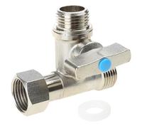 Valvole di arresto ad angolo da 20 mm Sdoppiatori a T Adattatore connettore a T deviatori a 3 vie Connettore a T a compressione duratura Raccordo valvole