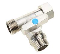 Valvole di arresto ad angolo da 20 mm Sdoppiatori a T Adattatore connettore a T deviatori a 3 vie Connettore a T a compressione duratura Raccordo valvole