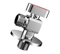 Valvole di arresto in ottone per cucina bagno uso 1/2 pollice ingresso e uscita 1/4 di giro con adattatore per acqua calda e fredda utilizzare valvole a tenuta stagna