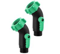 Valvole di chiusura ergonomiche resistenti alle perdite per tubo da giardino, adattatore a prova di erosione, 2 pezzi, per camper, navi, uso esterno, resistente alle intemperie, connettore idraulico