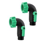 Valvole di chiusura ergonomiche resistenti alle perdite per tubo da giardino, adattatore a prova di erosione, 2 pezzi, per camper, navi, uso esterno, piccolo spazio