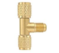Valvole di collegamento a tre porte multiuso in ottone generale a 3 vie, ideale per applicazioni di vuoto, flussi fluidi in ottone resistente tripla porta sistemi di aspirazione con connessione sicura