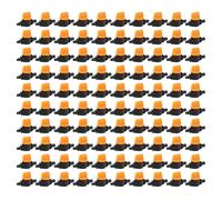 Valvole di commutazione per irrigazione a goccia da 100 pezzi, valvola a innesto per tubo in PVC 4/7 4M Valvola di intercettazione a innesto Mini valvola per tubo di