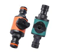Valvole di controllo dei flussi rapidi in ABS con attacco rapido per rubinetti esterni, sistemi di irrigazione e collegamento tubi, 1 paio di connettori per acqua da giardino con interruttori