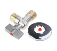 Valvole di ingresso in ottone Regolatore di pressione dell'acqua Valvole di arresto del lavandino del bagno e della cucina Collegamento WC Acqua fredda G1/2 "a prova di perdite