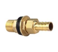 Valvole di isolamento del connettore del rubinetto Raccordo portagomma in ottone for tubo dell'acqua Pagoda, filettatura BSP da 1/2 pollice, diverse misure, multicolore, doppia rondella di tenuta(Schw