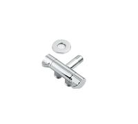 Valvole di riempimento for WC Valvola ad angolo G1/2" oro spazzolato for montaggio a parete Accessori da bagno a doppia uscita singola in ottone massiccio(Black A)