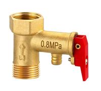Valvole di rilascio della pressione in ottone Valvole limitatrici di pressione regolabili con funzione di controllo per scaldacqua elettrici Valvole limitatrici di pressione universali