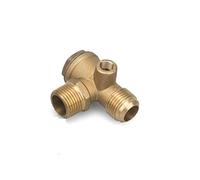 Valvole di ritegno 1 pezzo Valvola di ritegno a 3 porte Valvola di ritorno in ottone con filettatura interna/maschio/Connettore valvola di ritegno for compressore d'aria Elevata durezza(5pcs 10x10x10m
