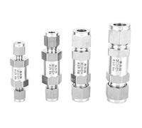 Valvole di ritegno 1 pz Valvola di ritegno in acciaio inossidabile Valvola unidirezionale con filettatura femmina BSPP for collegamento tubo acqua olio gas(1/2Inch)