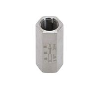 Valvole di ritegno 1pc 1/8 1/4 3/8 1/2 pollici Filettatura femmina Valvole di ritegno aria in acciaio inossidabile 304 Valvola unidirezionale for acqua Olio gas(3/8 Inch)