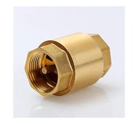 Valvole di ritegno 1pc DN15/DN20/DN25 NPT Filettatura in ottone Valvola di ritegno a molla in linea Diametro 25mm 200WOG for il controllo dell'acqua(3/4Inch)