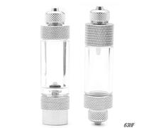 Valvole di ritegno Argento Valvola Regolatore Diffusore Acquario CO2 Contabolle Singola Doppia Testa(Twin)