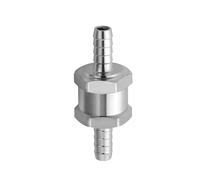 Valvole di ritegno per linee in acciaio, design a prova di erosione, montaggio per tubi da 6-10 mm, controllo senza ritorno per macchinari automobilistici Combustibili in lega di alluminio Valvole di