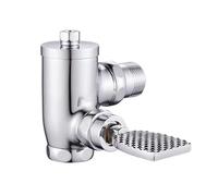 Valvole di scarico a pedale a risparmio idrico di ricambio in ottone per WC Valvole di scarico per bagno Squat Pan Enduring Foot Pressing Type Orinatoio per luogo pubblico
