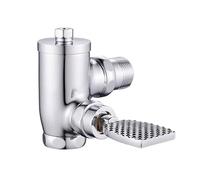 Valvole di scarico a pedale a risparmio idrico di ricambio in ottone per WC Valvole di scarico per bagno Squat Pan Enduring Foot Pressing Type Orinatoio per luogo pubblico
