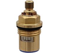 Valvole for rubinetto a un quarto di giro Valvola for rubinetto a cartuccia con disco con stelo in ceramica in ottone Quarto di giro 1/2 for rubinetto da cucina del bagno(Blue)