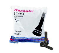 Valvole gomme auto TR414 Italmatic medie per pneumatici ruota tubeless pz.100