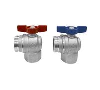 Valvole intercettazione a gomito per collettore Ø1¼ kit 2 VALSIR