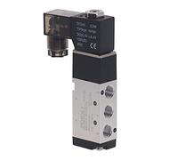 Valvole meccaniche manuali e pneumatiche 4V110-06 Kit elettrovalvola a 5/2 vie porta 1/8" DC12V/24V AC110V/220V(Only 4v11006 Led,AC110V)