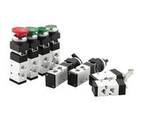 Valvole meccaniche manuali e pneumatiche Valvola di controllo pneumatica manuale con interruttore dell'aria, 2 posizioni, attuatore a rulli a 5 vie MV322/MV522(Mv322tb)