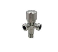 Valvole multifunzione in acciaio inox a 3 vie G1/2 Accessori for bagno Deviatore d'acqua a parete(1 in 2 out)