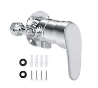 Valvole per Miscelatore Doccia, G1/2in in Lega di Zinco Montaggio a Parete Rubinetto in Ottone Bagno Doccia Deviatore Valvola Ad Angolo a T