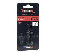 Valvole per pneumatici tubeless in alluminio Velox Presta (x2) Noir