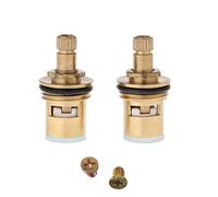 Valvole per rubinetto di ricambio in ottone valvole a cartuccia in ceramica ghiandola a disco quarto di giro 20 denti raccordo collegamento