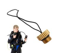 Valvole per serbatoio da immersione, coperchio antipolvere fissato con una corda, regolatore per immersioni subacquee, coperchio antipolvere in alluminio per valvola per bottiglia di pre-gettata Va