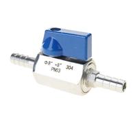 Valvole rotonde portatili in acciaio inossidabile Barb per acqua olio combustibili si spengono in impostazioni industriali e meccaniche valvole per rubinetto da giardino