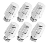 Valvole Termostatiche per Termosifoni: BYZESTY 6 Pezzi Valvola Termostatica per Termosifoni, Valvole Termostatiche con Filetto M30 x 1,5 MM, Testa Termostatica con Posizione Anti-Gelo