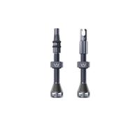 Peaty's Holeshot Fast Flow Valvole Tubeless - Design ad Alto Flusso e Anti-Intasamento, Montaggio Rapido Pneumatici, Alluminio 7075, Valvole Bici Compatibili con Inserti Cerchio MTB, 42mm Ardesia