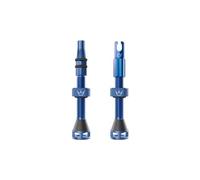 Peaty's Holeshot Fast Flow Valvole Tubeless - Design ad Alto Flusso e Anti-Intasamento, Montaggio Rapido Pneumatici, Alluminio 7075, Valvole Bici Compatibili con Inserti Cerchio MTB, 60mm Blu Navy