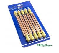 VALVOLINA VALVOLA CON TRONCHETTO RAME A SALDARE CARICA FREON FRIGORIFERO 10PZ