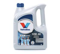 Valvoline Olio motore SynPower 10W-40 Olio sintetico 4 L Compatibilità con RENAULT Clio 3 Hatchback BR0/1, CR0/1 Clio 2 BB0/1/2, CB0/1/2, PEUGEOT 206 2 volumi/Coda spiovente 2A/C 207 WA, WC
