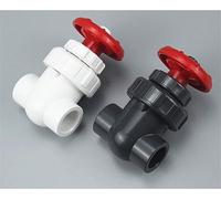 válvula duradera, 1 valvola a saracinesca UPVC, di regolazione del flusso for giardino(Bianco,Inner Dia25mm(DN20))