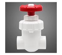 válvula duradera, Valvola a saracinesca con interruttore in PVC, valvola di regolazione del controllo flusso precisione for giardino(Bianco,25mm(DN20))