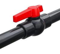 válvula duradera, Valvola di commutazione del regolatore flusso arresto dell'acqua con diametro interno maniglia rossa(25mm)