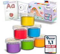 Valy&Oli - Plastilina vegana extra morbida per bambini a partire dai 1 2 3 anni [con impastatore] Made in Germany - Giocare senza preoccupazioni - Stimola la creatività e le capacità motorie - Set XL