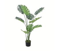 Valyria Home | Monstera Artificiale 120 cm | Costola di Adamo Realistica | Pianta Finta per Interni | Piante Finte Decorative | Vaso Incluso | Arredo Casa Moderno