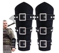 Vambrace - Bracciali medievali in rilievo | Bracciale medievale in finta pelle, bracciali medievali per tiro con l' medievale, per cosplay, Se référer au descriptif, Pelle sintetica