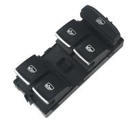 Vamhhx Interruttore Alzacristalli Pulsante Controllo Principale Alzacristalli Elettrici Luce Rossa/Bianca per VW per Golf MK7 per Passat B8 2013-2018 5G0959857 Finestra Pulsantiera(Electroplate Red)